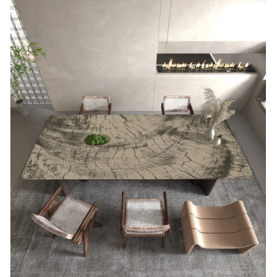 Скатертина з ПВХ для кухні та їдальні, кухонне покриття з принтом "Fossil wood", 60*90 см Скатертина з ПВХ для кухні та їдальні, кухонне покриття з принтом "Fossil wood", 60*90 см